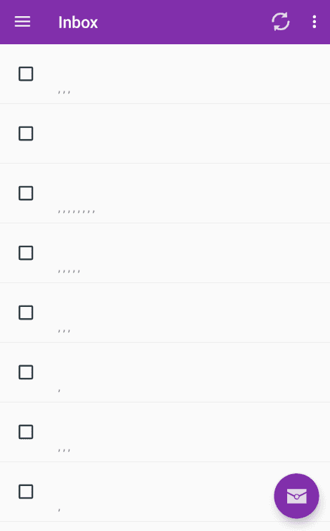 Empty tasks in inbox